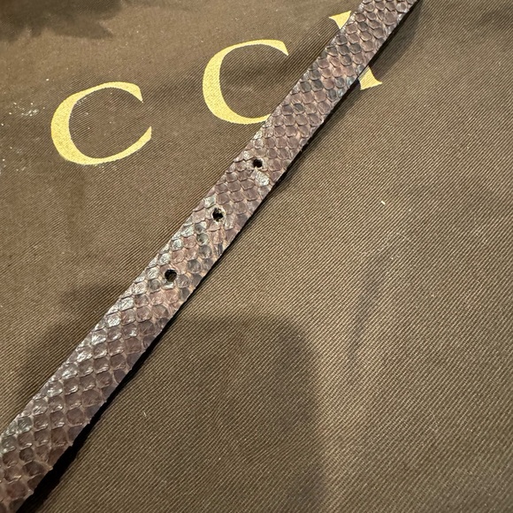 Authentic Gucci phyton leather belt main image 6